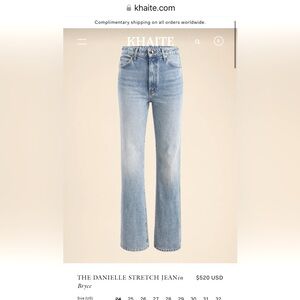 Khaite Jeans Danielle Bryce 28